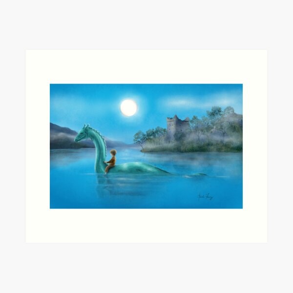 Sailing Nessie Art Print