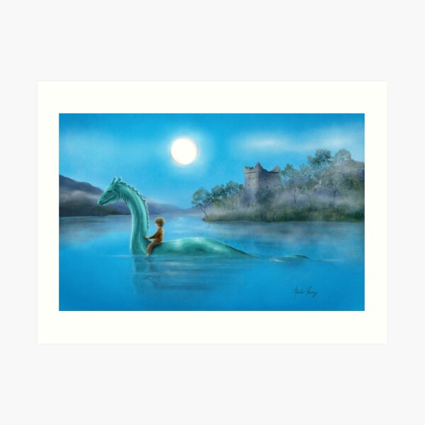 Sailing Nessie Art Print
