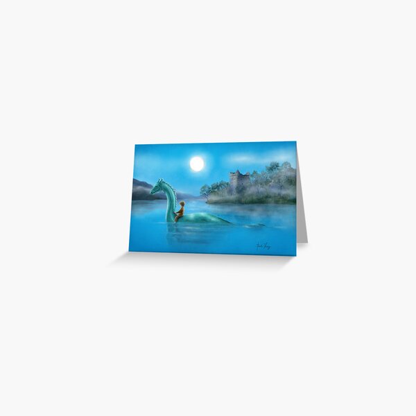 Sailing Nessie Greeting Card