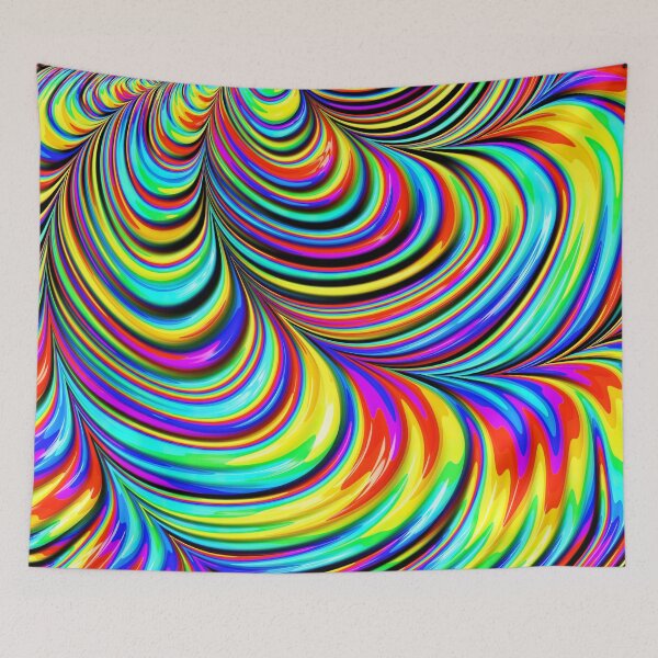 Item preview, Rainbow Fractal Tornadoes designed and sold by Elisabeth Lucas.