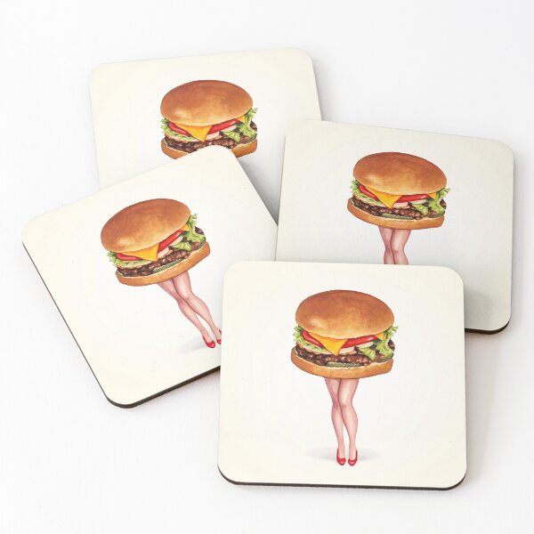 Item preview, Cheeseburger Pin-Up designed and sold by Kelly  Gilleran.