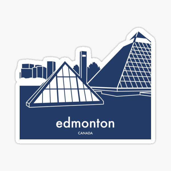 "Iconic Edmonton" Sticker for Sale by CPTVDesign Redbubble
