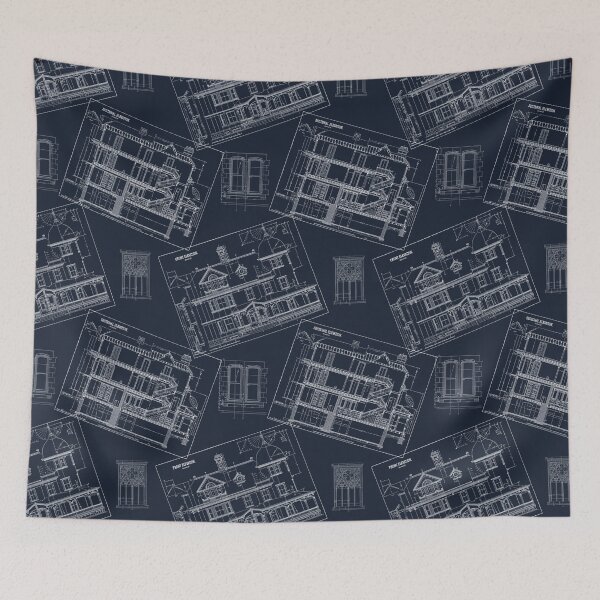 Item preview, All-Over Blueprints designed and sold by LochNestFarm.