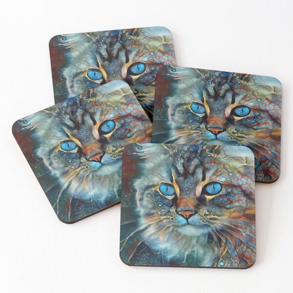 Item preview, Tabata Velvet- Cat, chat, cat, kitten, cat face, tete chat, domestic animal, lea roche designed and sold by L. ROCHE.