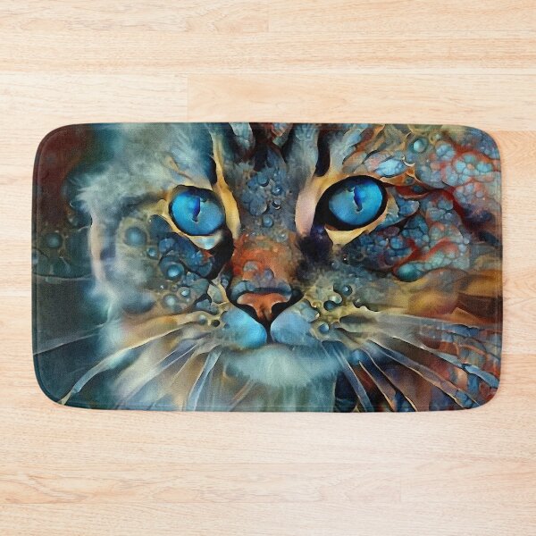 Item preview, Tabata Velvet- Cat, chat, cat, kitten, cat face, tete chat, domestic animal, lea roche designed and sold by L. ROCHE.
