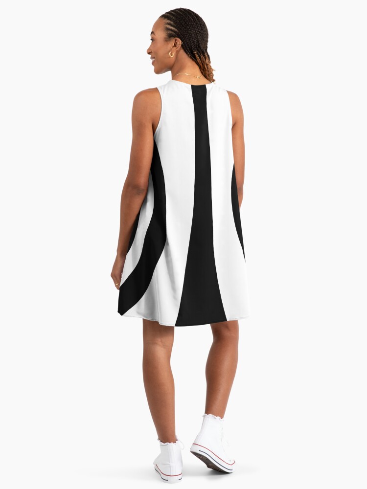 black white mod dress Cut Out Mod Dress - Black main image 0