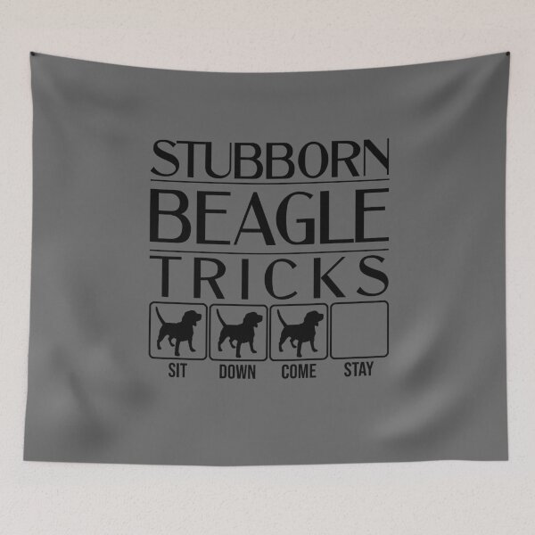 Item preview, Funny Beagle Design: Stubborn Beagle Tricks / Stubborn Dog Tricks, funny gift idea designed and sold by HEJAshirts.