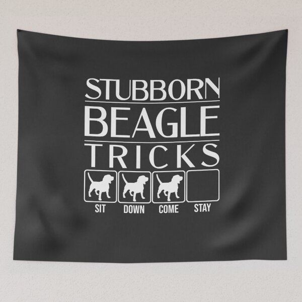 Item preview, Funny Beagle Design: Stubborn Beagle Tricks / Stubborn Dog Tricks, funny gift idea designed and sold by HEJAshirts.