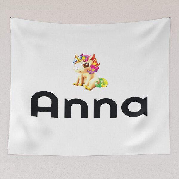 Item preview, Anna Cute Unicorn My Name Is Anna  designed and sold by ProjectX23.