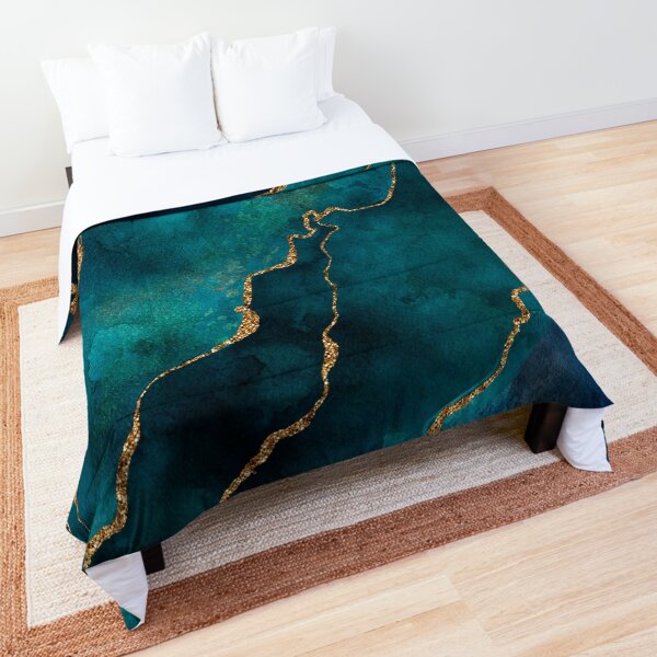 Golden Gemstone Glamour Mineral Comforter