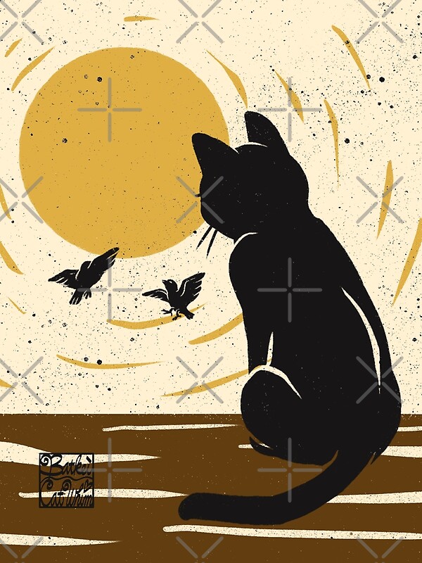 "Two birds in the sky" by BATKEI | Redbubble