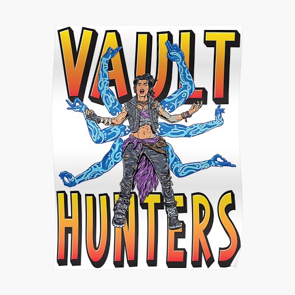 Amara Vault Hunters The Siren Borderlands 3 The Tiger of Partali Poster