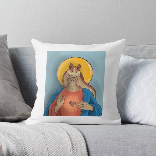 jar jar binks Throw Pillow