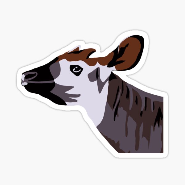 Okapi portrait Sticker