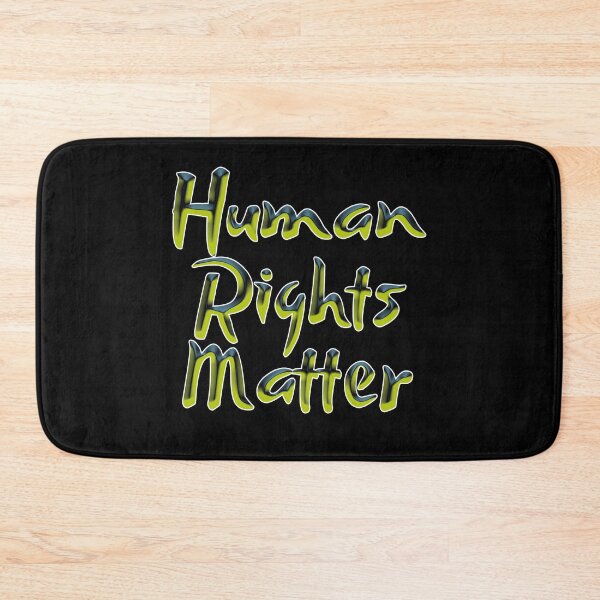 Item preview, Human Rights Matter (Inspirational and Motivational Political Quote • Vintage Classic Liquid Gold Look) designed and sold by SassyClassyMe.