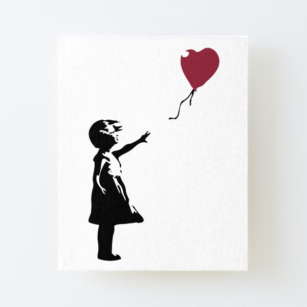 Fille Avec Ballon Rouge, Banksy, Streetart Street Art, Grafitti, Oeuvre, Design Pour Hommes, Femmes, Enfants Impression montée sur toile