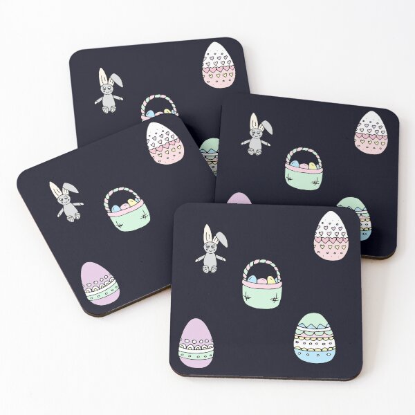 Item preview, Happy Easter - Eggs, Basket and Easter Bunny  designed and sold by madtoyman.