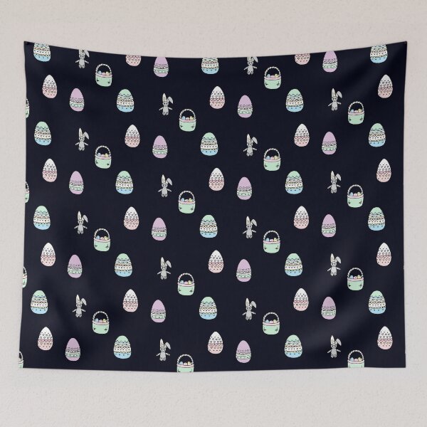 Item preview, Happy Easter - Eggs, Basket and Easter Bunny  designed and sold by madtoyman.