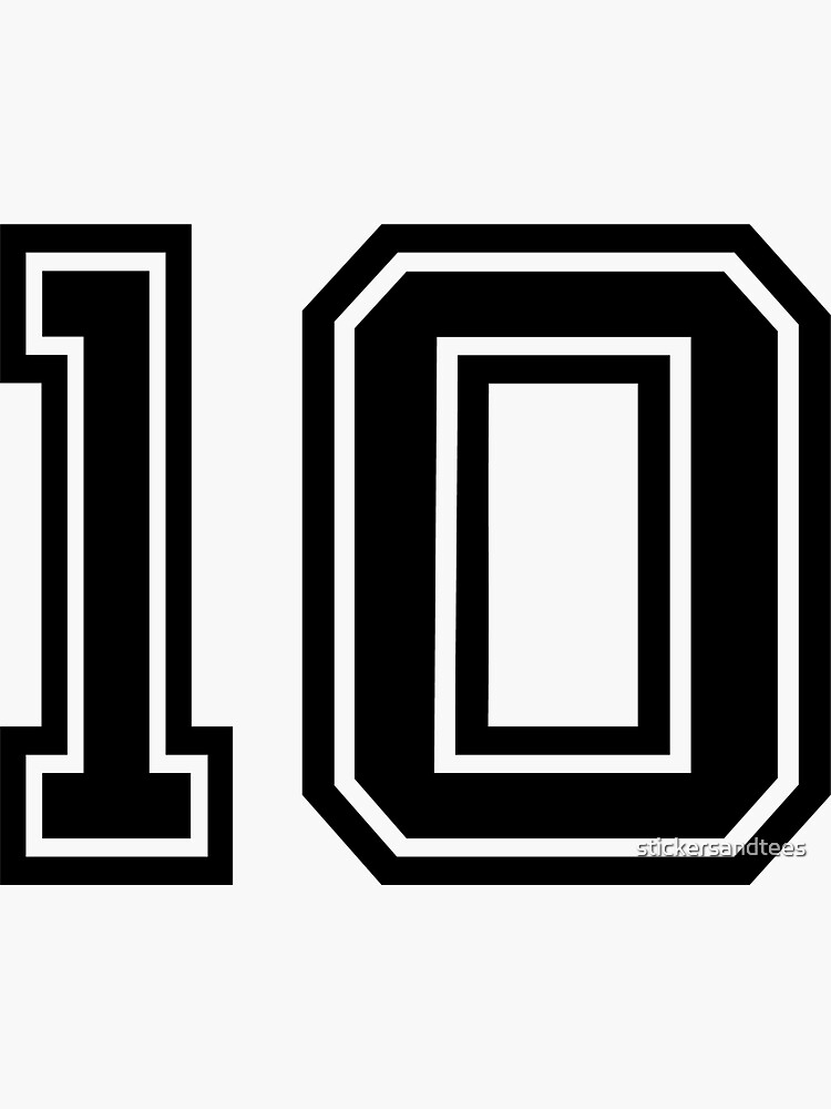 "10 Team Sports Number 10 TEN Sport Shirt Competition Tenth