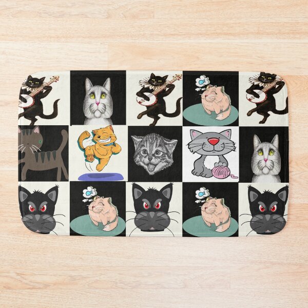 Item preview, Checkered Kitties designed and sold by BumbleChynxBee.