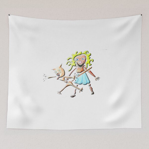 Item preview, The girl and the cat designed and sold by alanoix.