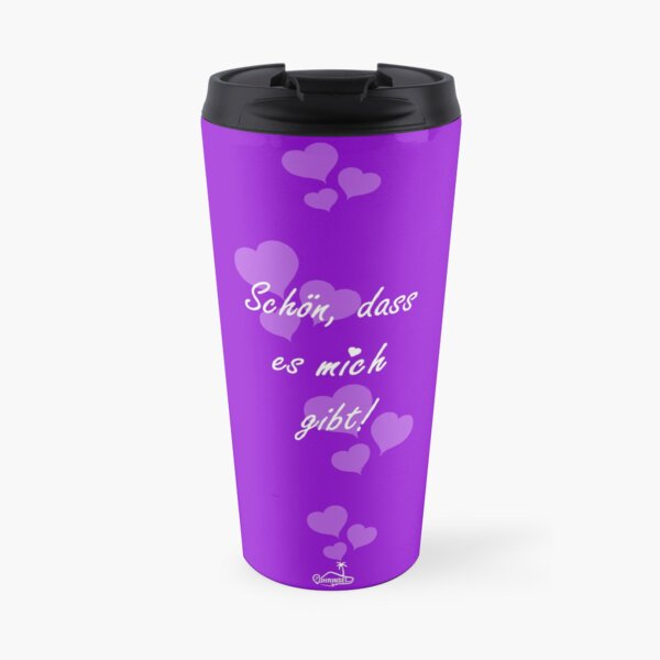 Schön, dass es mich gibt - Thermobecher - Lila Kaffee-Thermobecher
