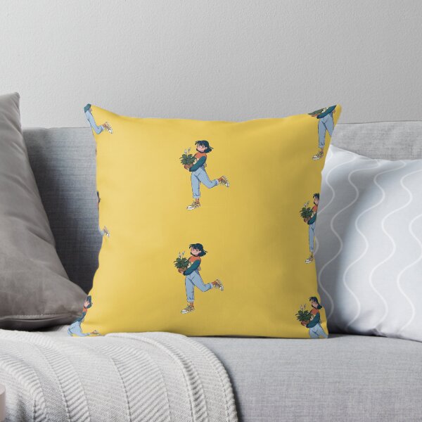 The Flower Girl Throw Pillow