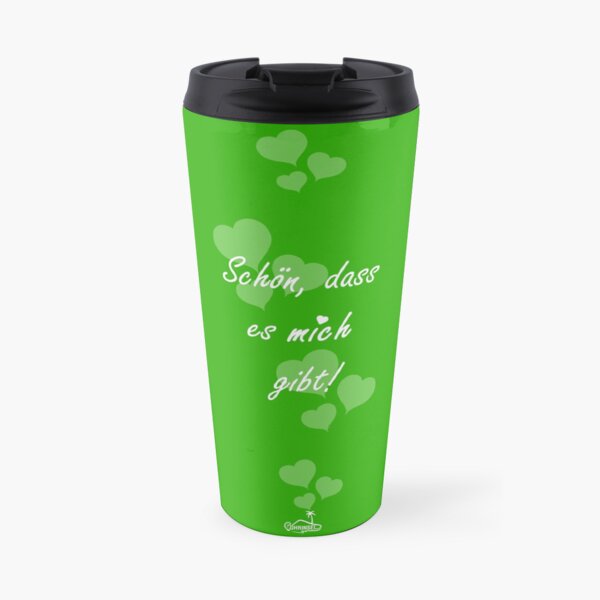 Schön, dass es mich gibt - Thermobecher - Grün Kaffee-Thermobecher
