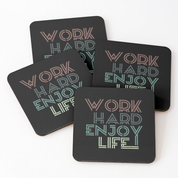 Item preview, Work hard enjoy life  designed and sold by SaraDarwish.