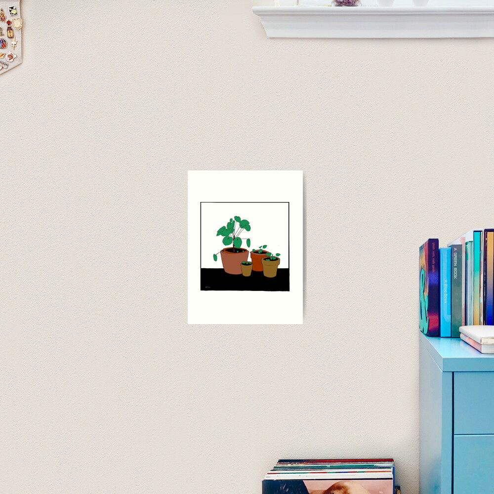 Impression artistique « Des plantes et des pots»