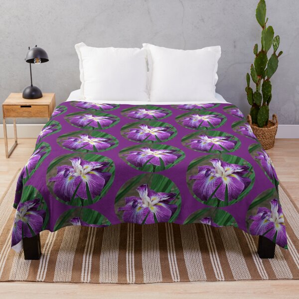 Item preview, Dark Purple Japanese Iris designed and sold by Linda Walsh.