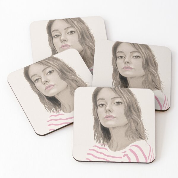 Item preview, Striped Portrait of a Anonymous Girl designed and sold by JennieCarolina.