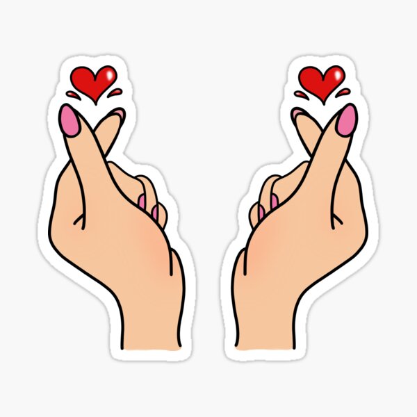 Coeur coréen Sticker