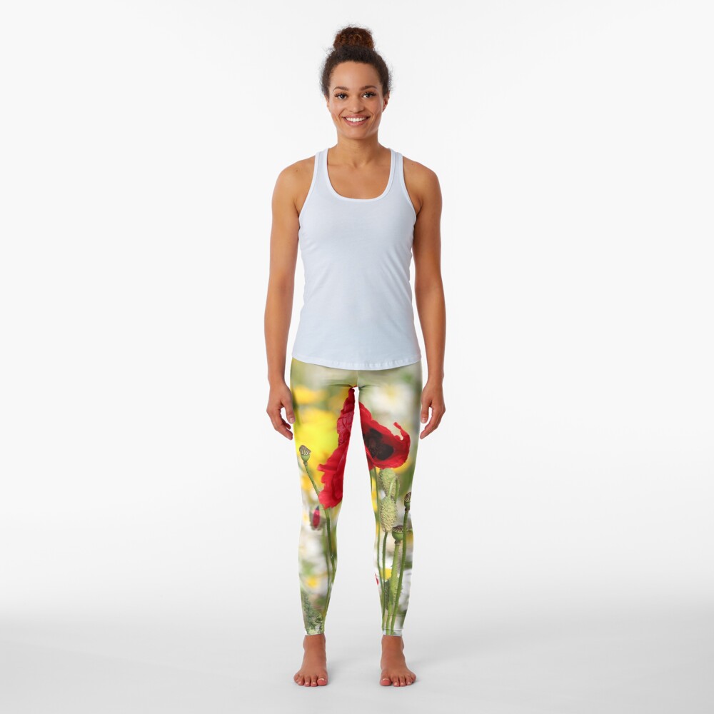 Poppy portrait Leggings