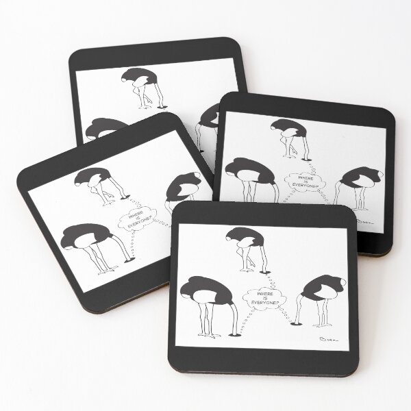 Item preview, Lonely Ostriches in the Sand designed and sold by BrenRomans.