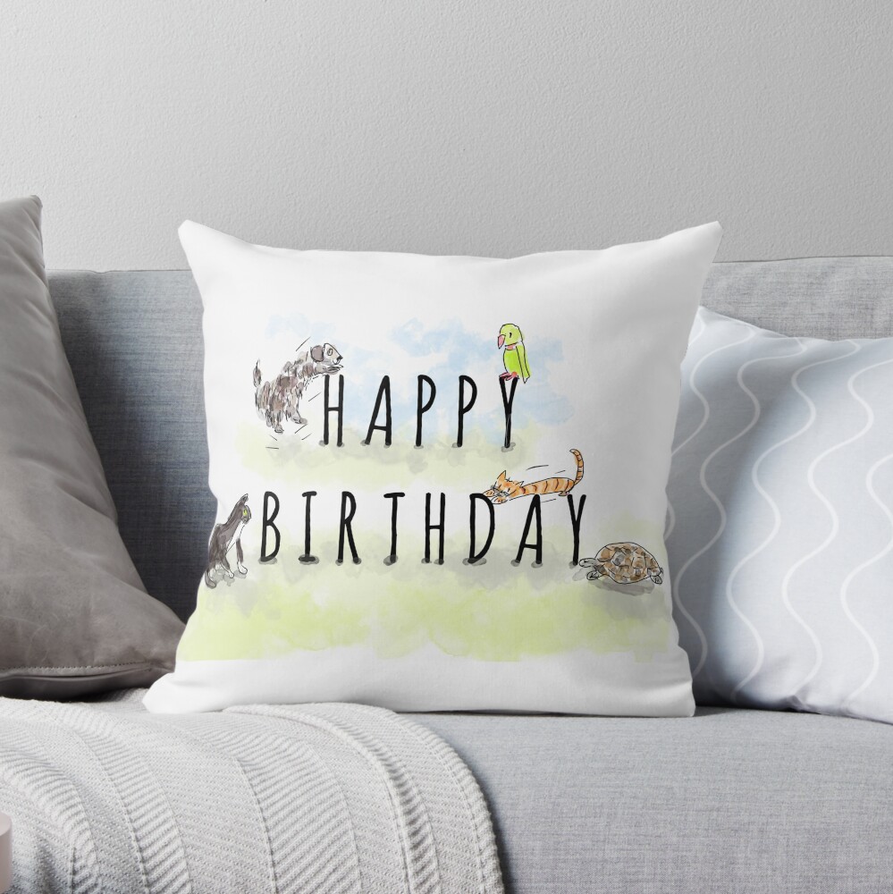 Item preview, Throw Pillow designed and sold by ClareWalkerArt.