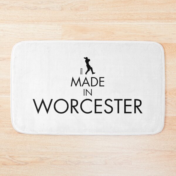 Item preview, Made in Worcester | Cricket Player | Black Print designed and sold by SJ Designs.