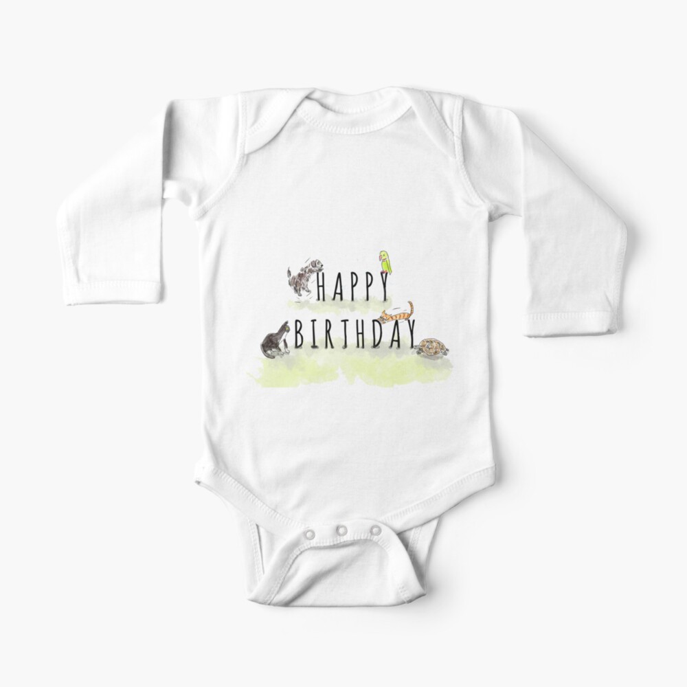 Item preview, Long Sleeve Baby One-Piece designed and sold by ClareWalkerArt.