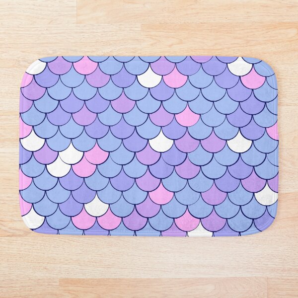 Item preview, Unicorn Color Mermaid Fish Tile Pattern designed and sold by TeamManja.