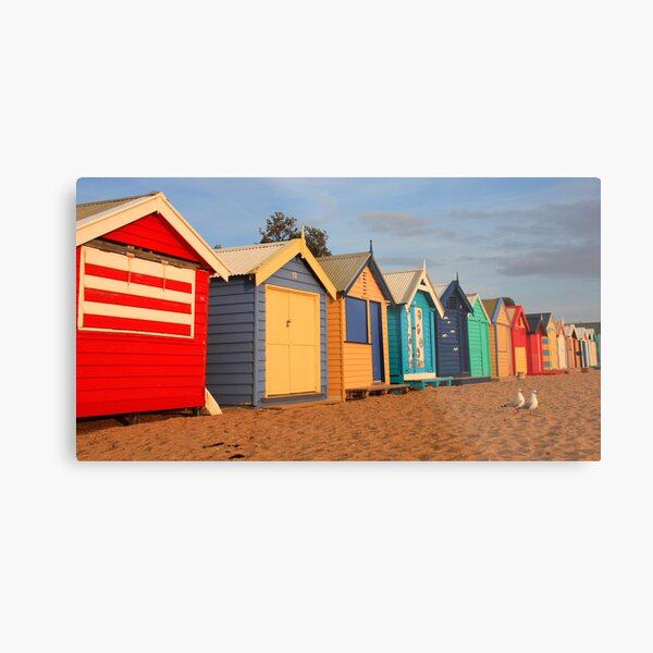 Brighton beach boxes Metal Print