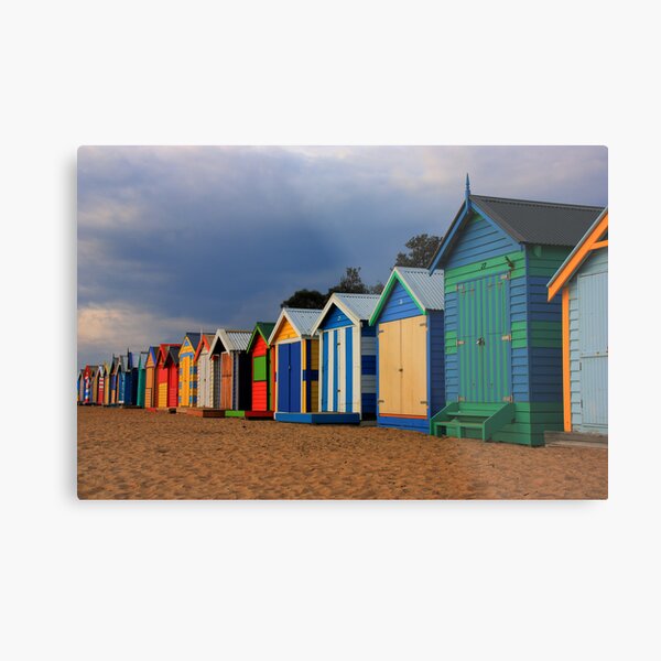 Brighton beach boxes Metal Print