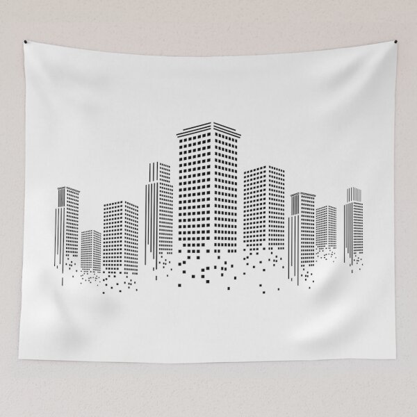 Item preview, High rise buildings art design in a city skyline designed and sold by MindChirp.