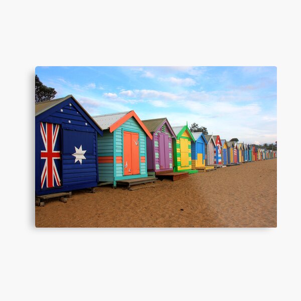 Brighton beach boxes Metal Print