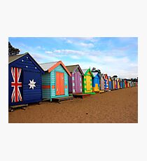 Brighton beach boxes Photographic Print