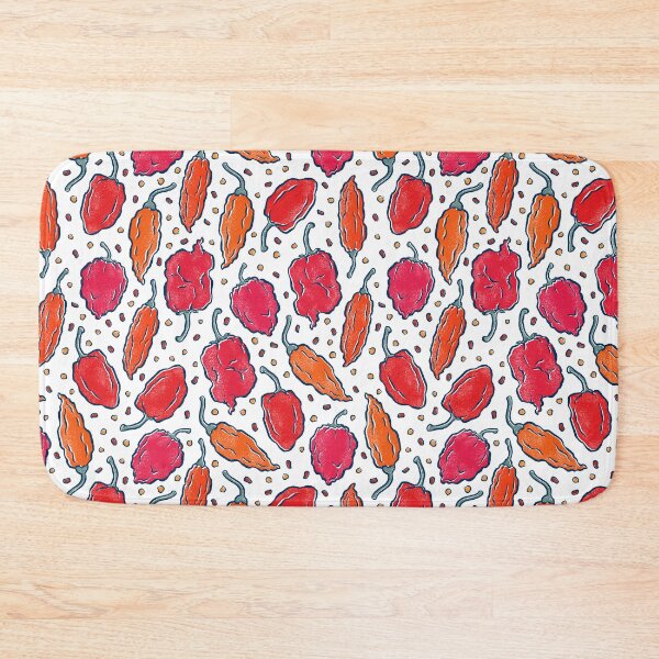 Item preview, World's Spiciest Peppers on White designed and sold by carabara.