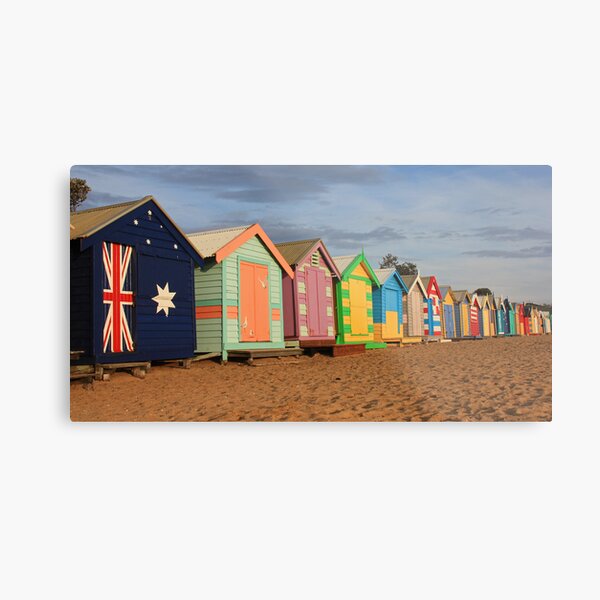 Brighton beach boxes Metal Print