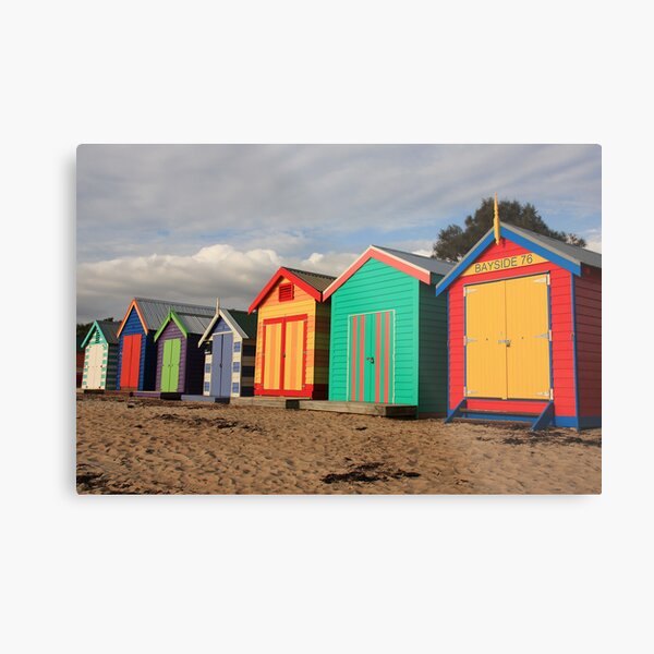 Brighton beach boxes Metal Print