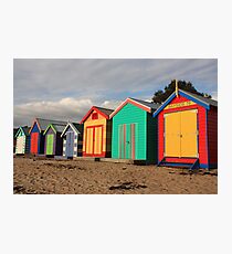 Brighton beach boxes Photographic Print