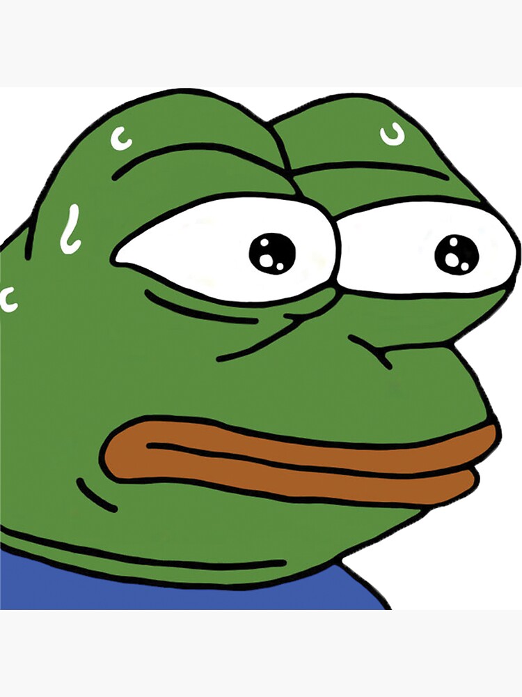 Pepega in HD Twitch Emote  Mounted Print for Sale by Reboot Designs