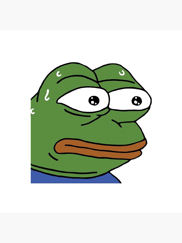 Pepega in HD Twitch Emote  Mounted Print for Sale by Reboot Designs